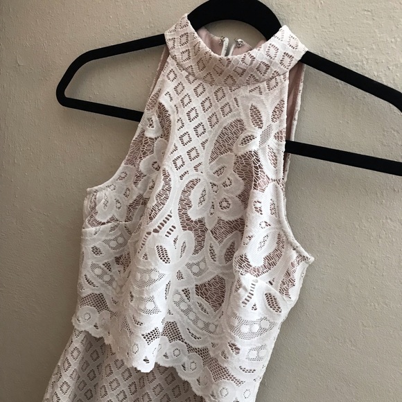 ASOS white lace midi dress, size petite 2 - Picture 3 of 8